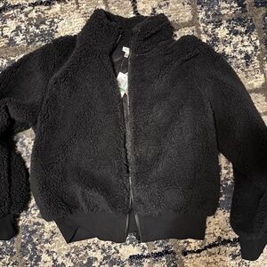 Faux Fur Black Plush Jacket